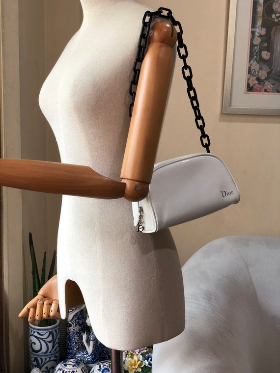 Authentic Christian Dior White Beauty Purse Should