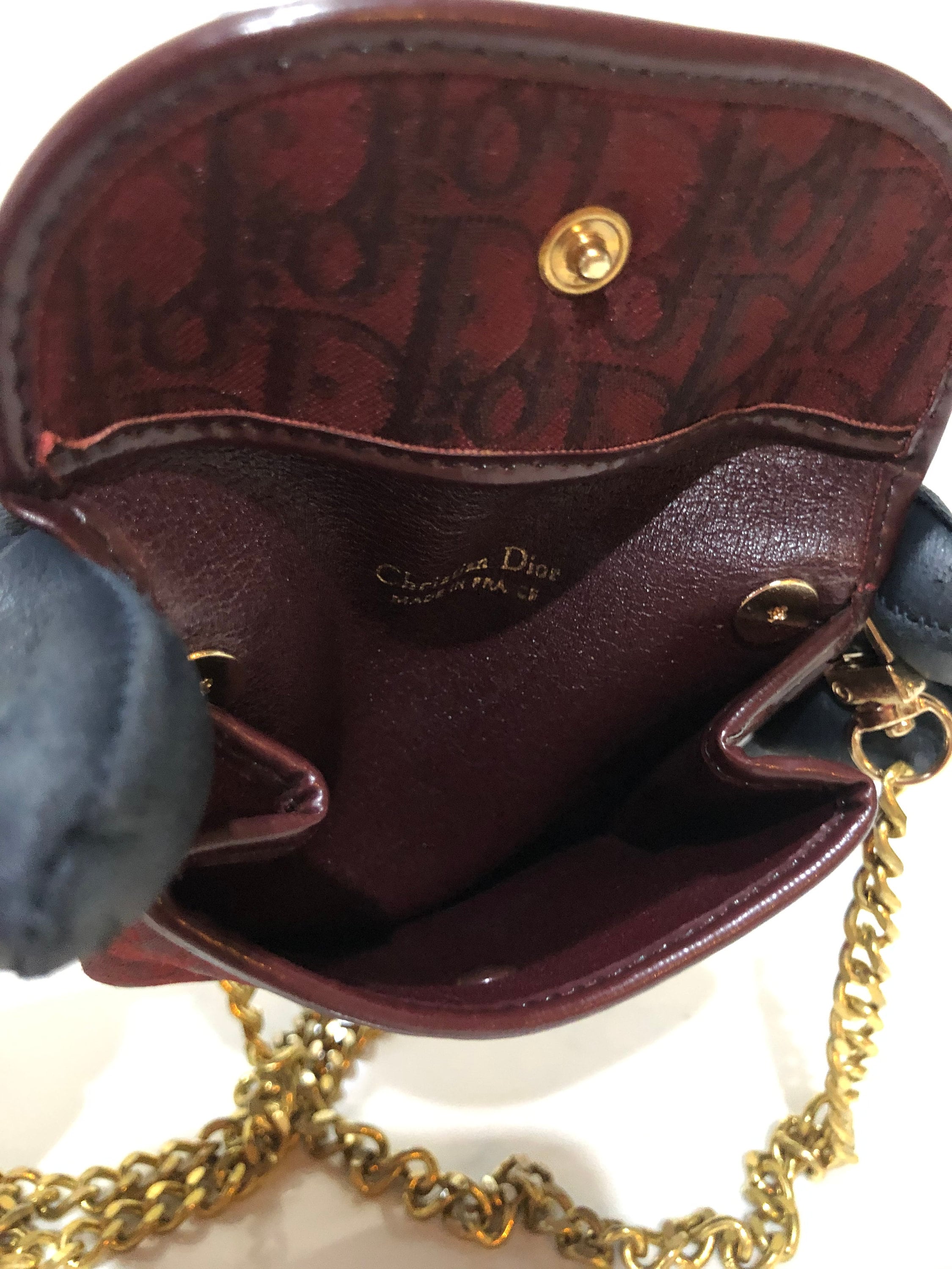 Christian Dior Vintage Coin Purse Authentic Red Trotter Etsy