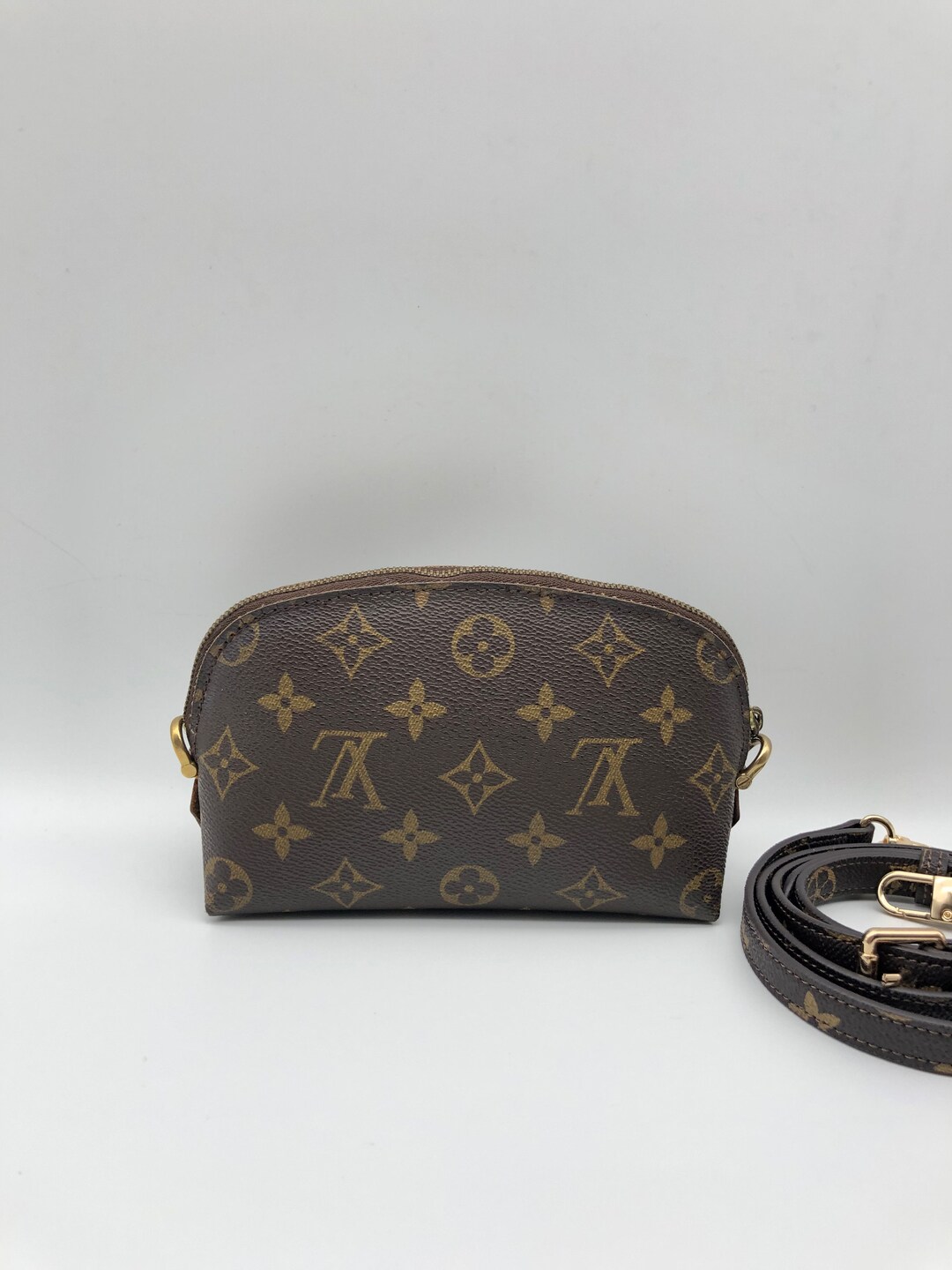 LOUIS VUITTON Cosmetic Pouch Adding Strap Crossbody Bag Etsy