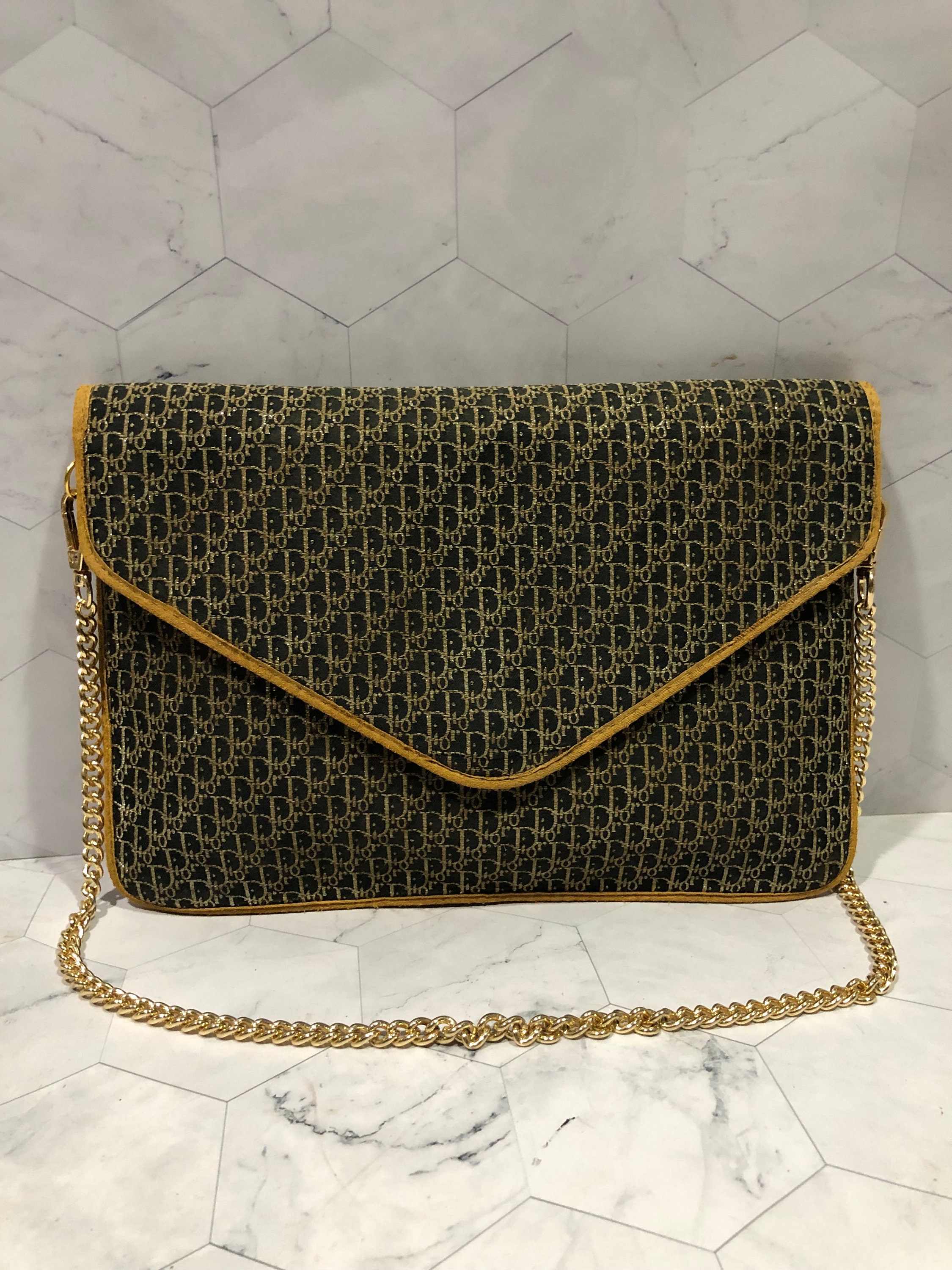 Christian Dior Brown Monogram 70s clutch - Katheley's