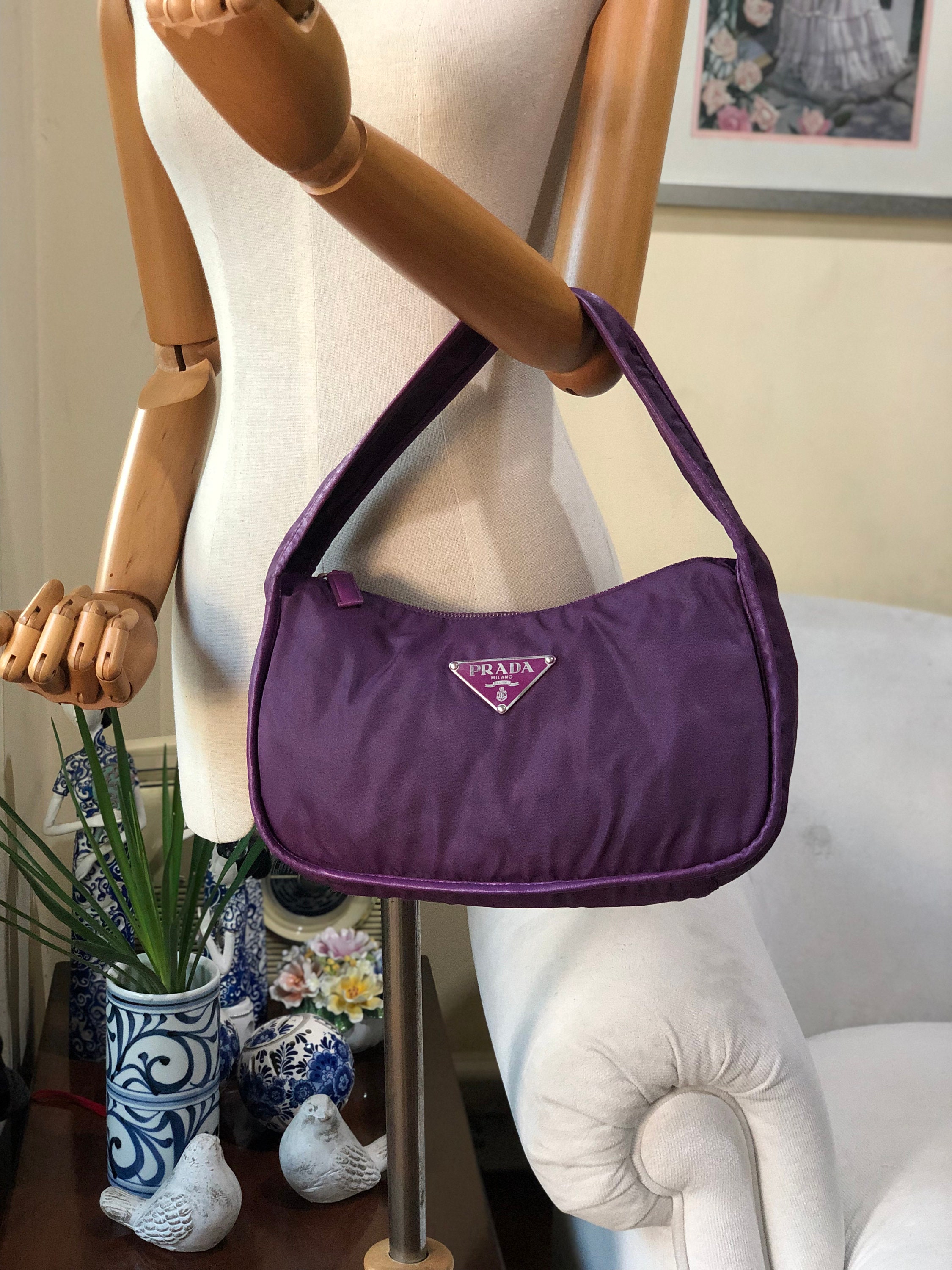 Prada, Bags, Prada Crystal Bag Purplelavender