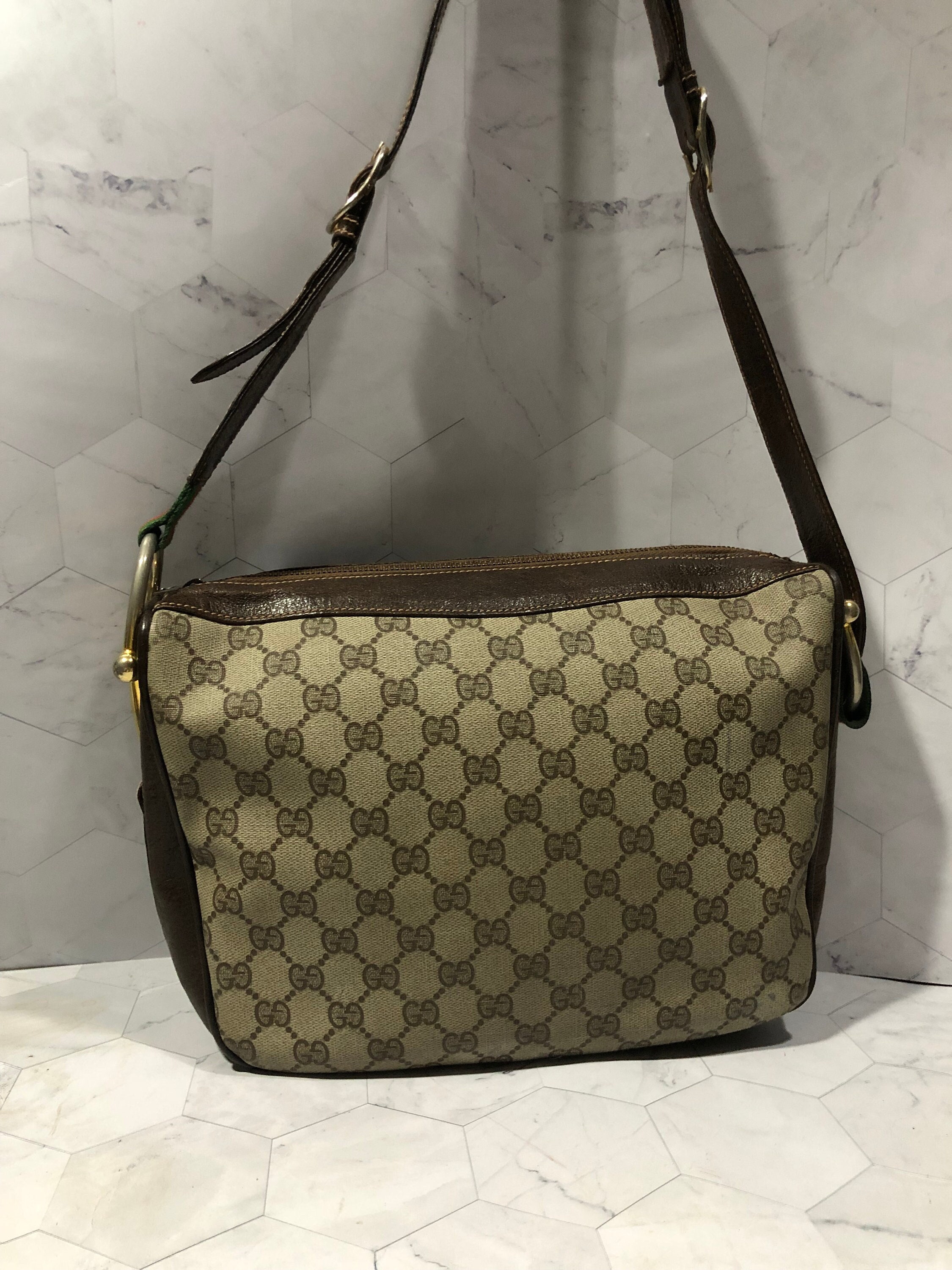 Gucci Vintage Large Horsebit Shoulder Bag