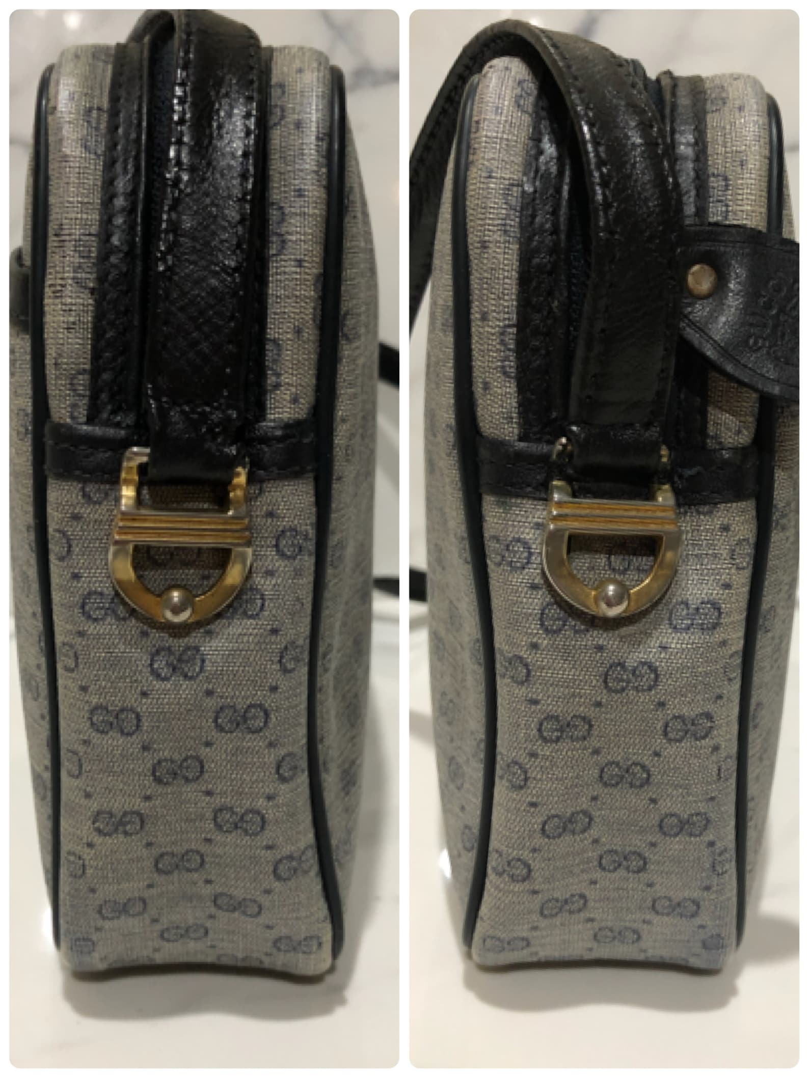 gucci navy blue crossbody bag