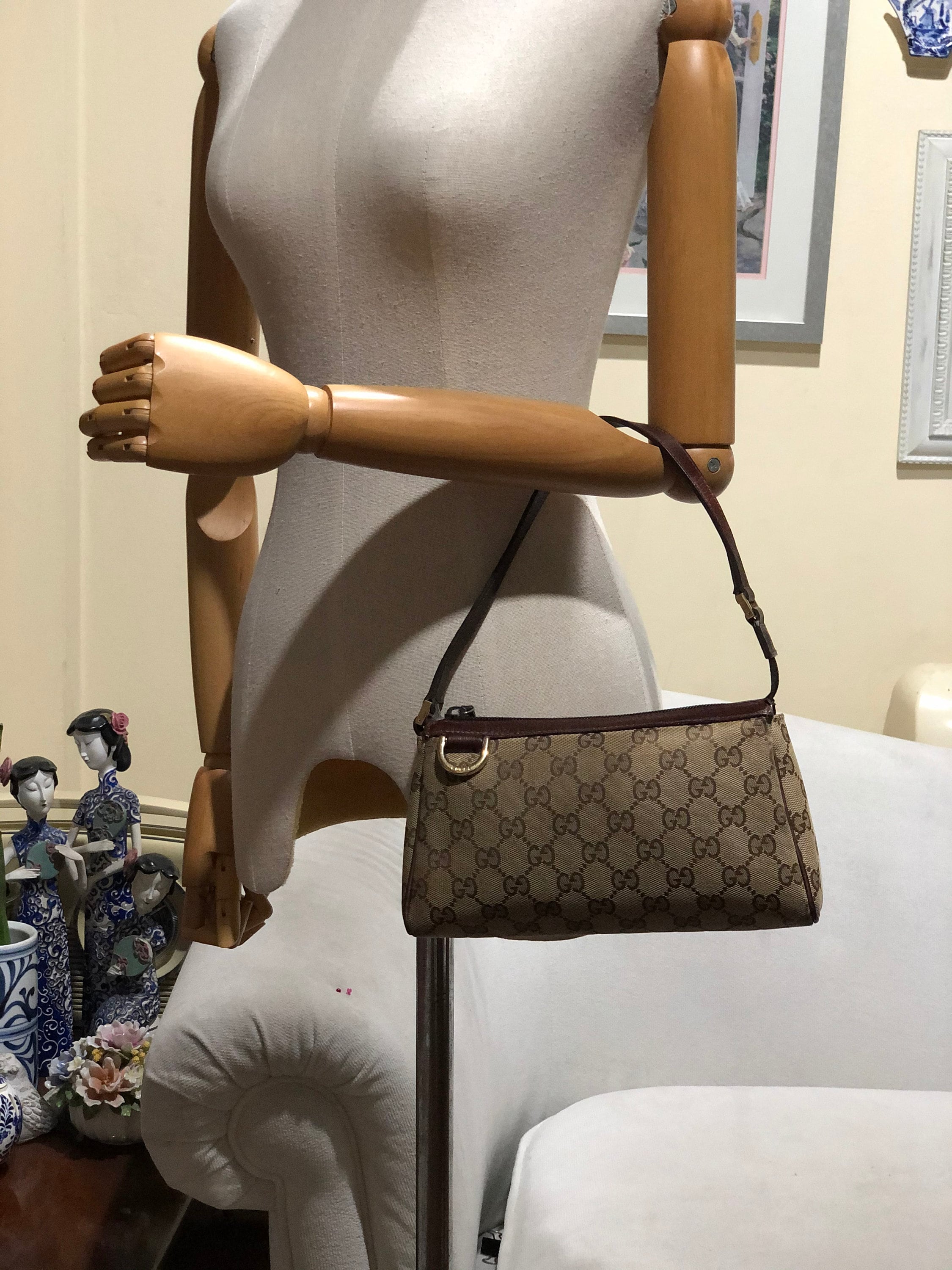 Gucci Hobo Bag GG Monogram Medium D Ring - Gucci Bags