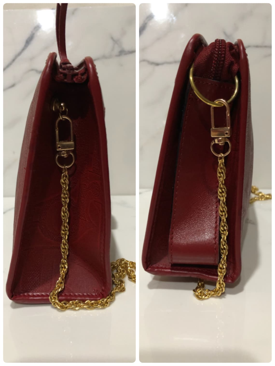 Christian Dior Red PVC Clutch Authentic Leather Trim Shoulder Etsy