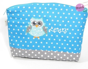 Toiletry bag with name