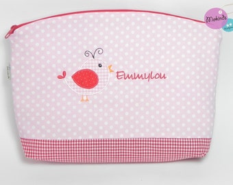 Toiletry bag with name