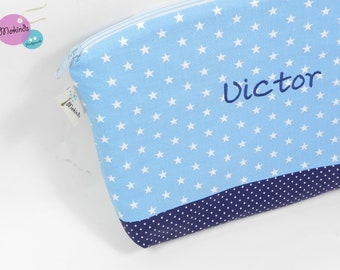 Diaper bag with name blue