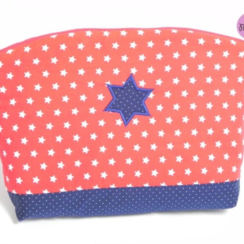 Toiletry bags (star dark blue-white 