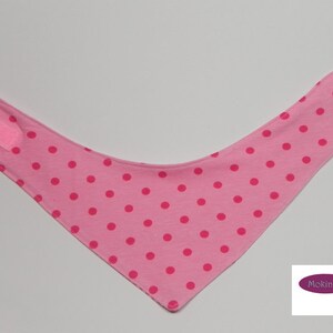 Baby scarf pink dots image 3