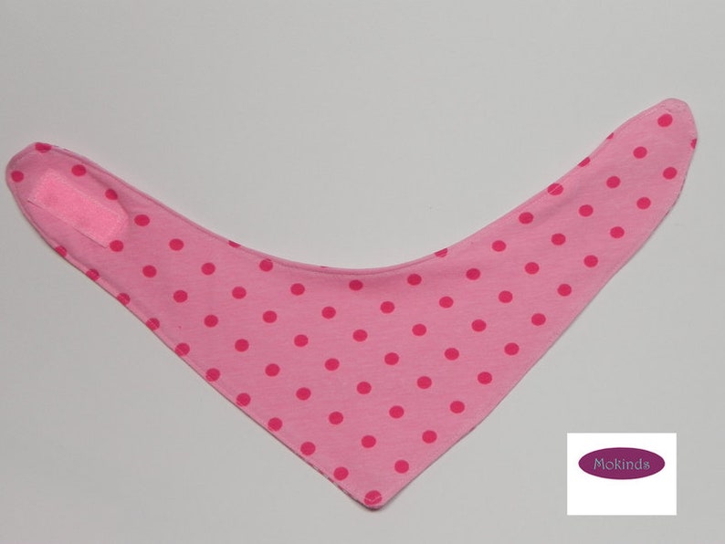 Baby scarf pink dots image 3