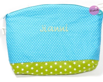 Toiletry bag, diaper bag, toiletry bag with name