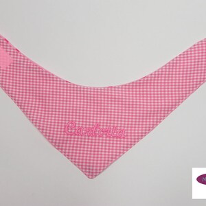 Baby scarf pink dots image 4