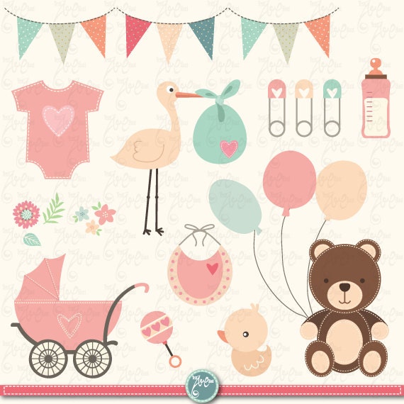 Baby Shower Invitation Clip Art Free 7