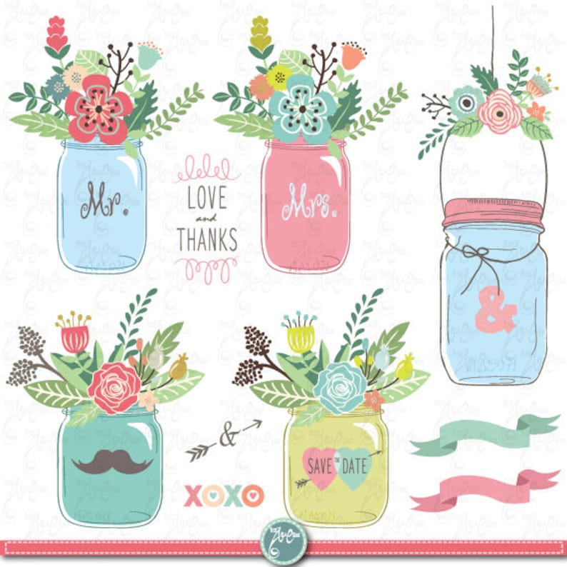 Free Free Wedding Mason Jar Svg 860 SVG PNG EPS DXF File
