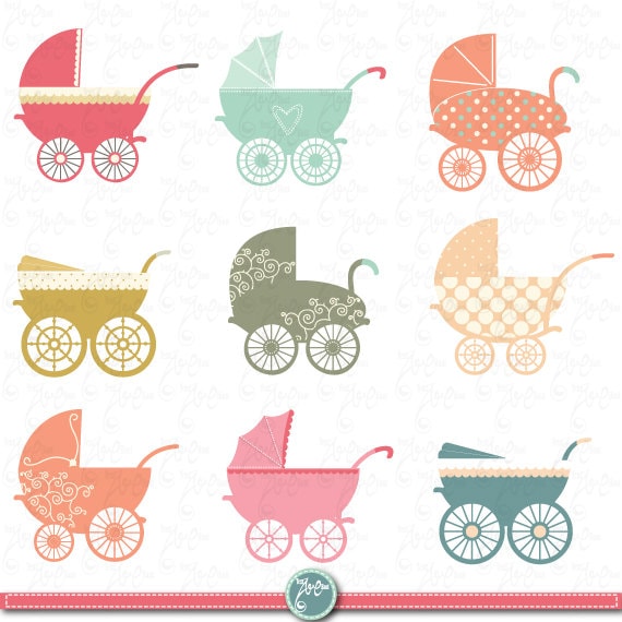 baby carriage clipart