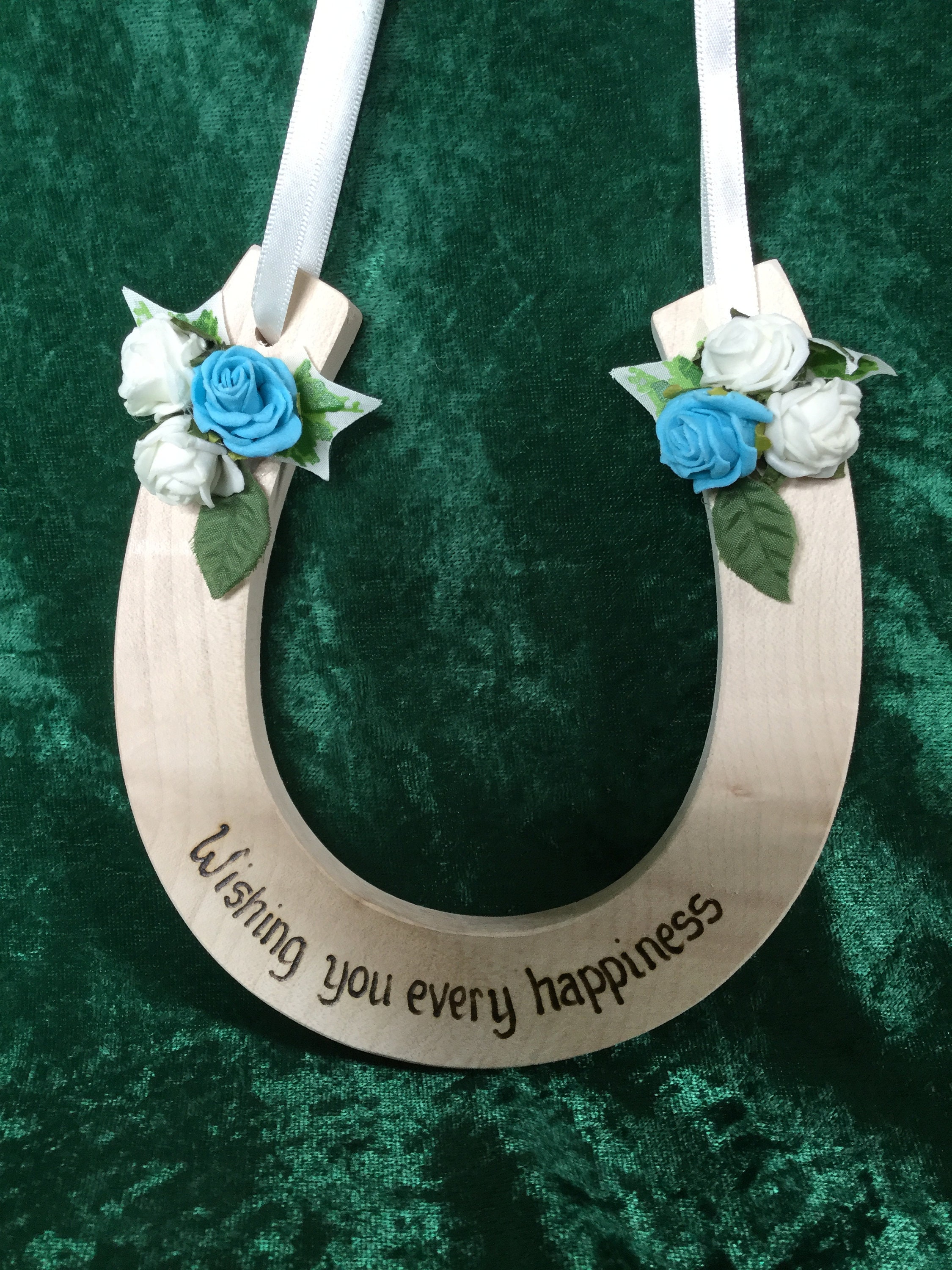Personalisierte Hochzeit Hufeisen mit Rosen Etsy