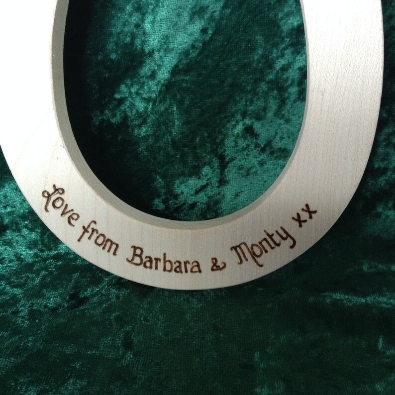 Personalised Wedding Horseshoe something Blue, Gift for the Bride