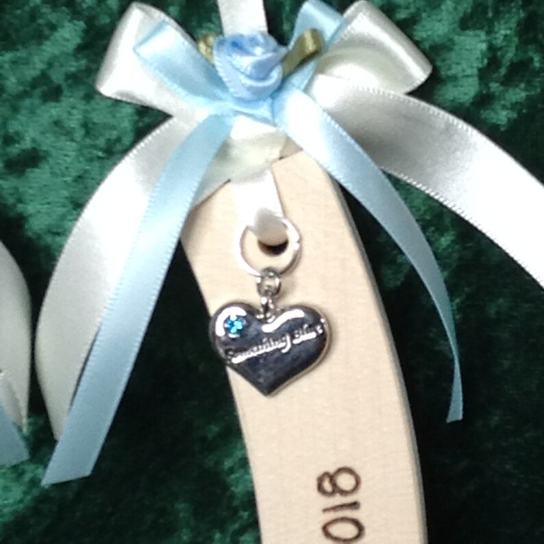 Personalised Wedding Horseshoe something Blue, Gift for the Bride