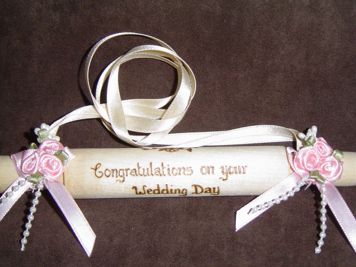 Personalised Mini Wedding Rolling Pin Perfect Wedding Gift Etsy UK