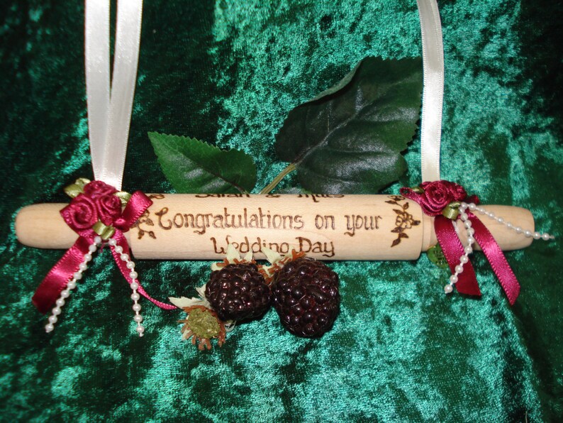 Personalised Mini Wedding Rolling Pin Perfect Wedding Gift Etsy UK