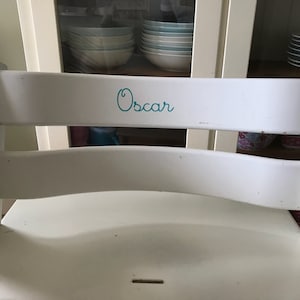 TrippTrapp highchair / chair personalised  name label sticker decal