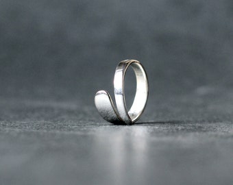 Bague de mariage pour femmes minimaliste argentée, bague minimaliste, bague réglable, bague universelle moderne