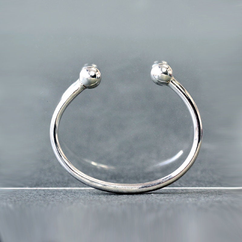 Sabrina Silver Sterling Silver Ball West Indies Ball Ends Cuff India | Ubuy