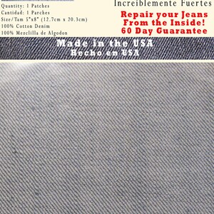 denim backing patches