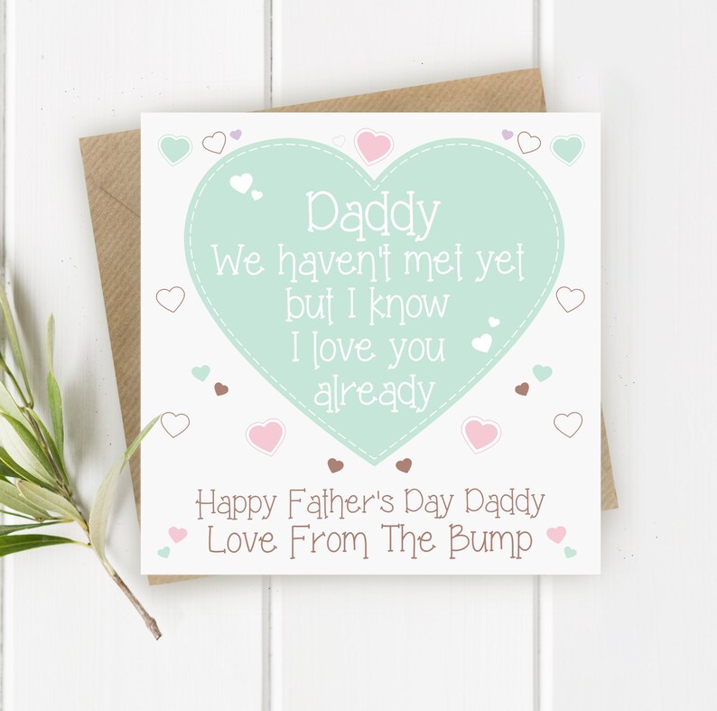 Father's Day Card to Daddy From the Bump. Daddy to Be | Etsy