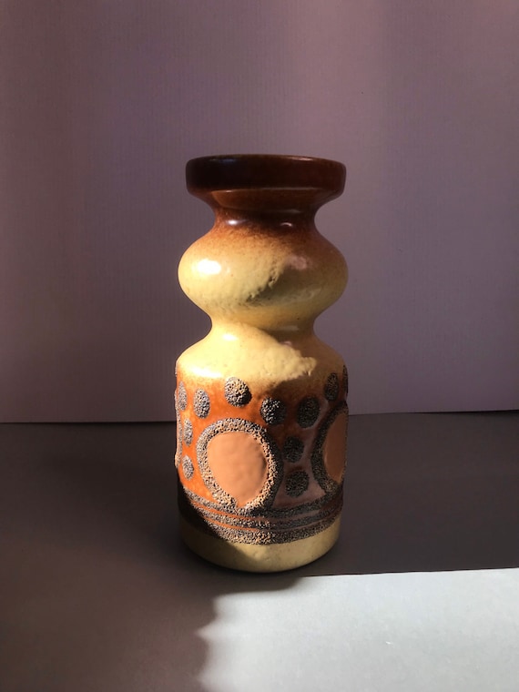 Mid Century Fat Lava Vase by VEB Haldensleben No 3077 - Etsy