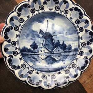 Vintage Delft Wall Plate Handpainted made in Holland