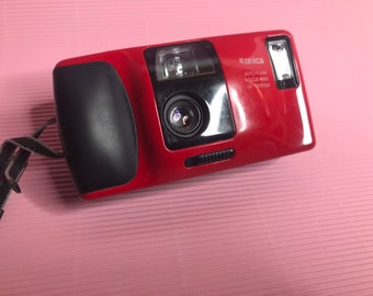 Konica Top's Red Compact 35 mm Camera
