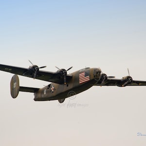 Consolidated B-24 Liberator &quot; Diamond Lil&quot; Metal Print