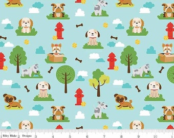 Pets Theme Fabric, Dog Print Fabric, Riley Blake Designs
