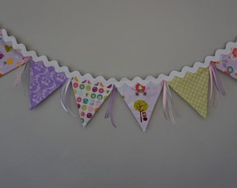 Fairy Tale Princess Bunting, Lavender Pink Party or Bedroom Decor