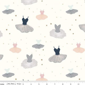 Ballerina Print Fabric, Spin and Twirl fabric, Riley Blake Designs