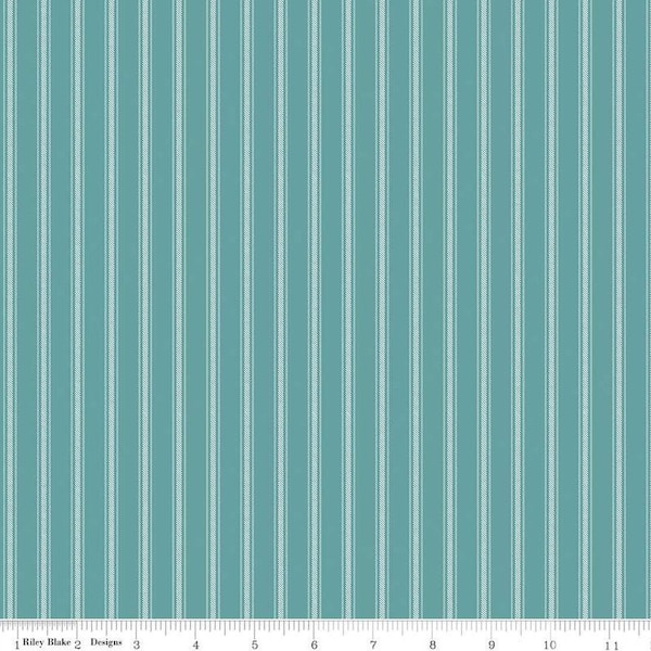 Ticking Stripe Fabric, Sweet Acres fabric, Riley Blake Designs