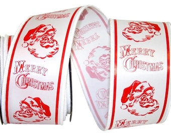 Santa Claus Ribbon, 10 Yards Christmas Ribbon