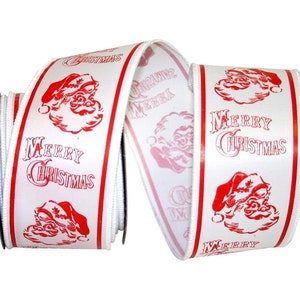 Santa Claus Ribbon, 10 Yards Christmas Ribbon
