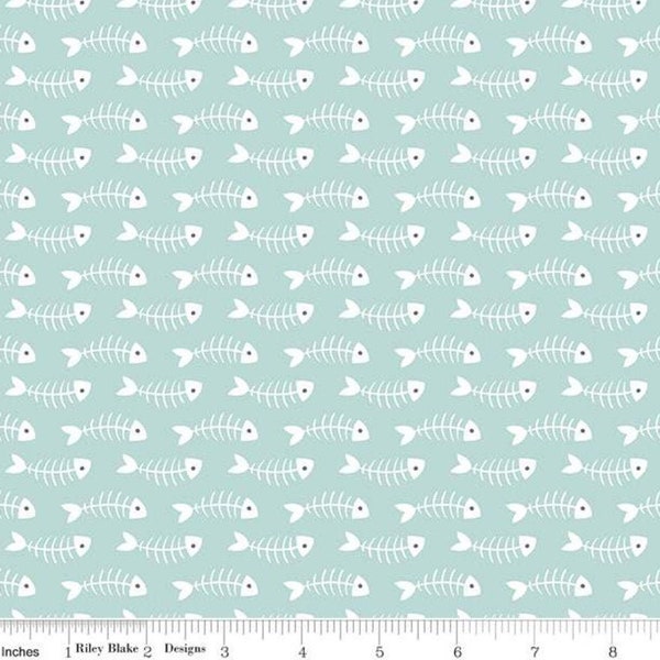 Cat themed fabric, fishbones print fabric, Purrfect Day fabric, Riley Blake Designs