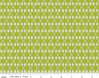 Green Print Fabric, Grove Limeade fabric, Riley Blake Designs