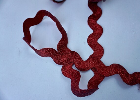 Wide Shimmery Red Rick Rack Il_570xn