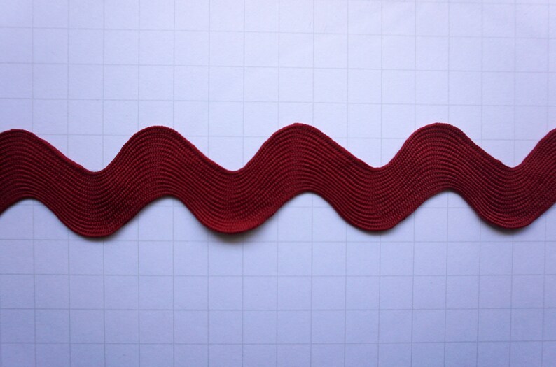 Jumbo Ric Rac Trim Crimson Ric Rac from Riley Blake Designs Etsy