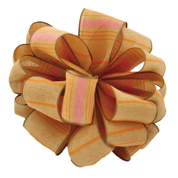 Striped Autumn Ribbon, 25 Yard Roll Il_570xn