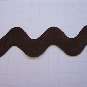 Jumbo Brown Ric Rac, Riley Blake Designs 1.5&quot; Ric Rac
