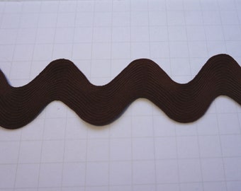 Jumbo Brown Ric Rac, Riley Blake Designs 1.5&quot; Ric Rac