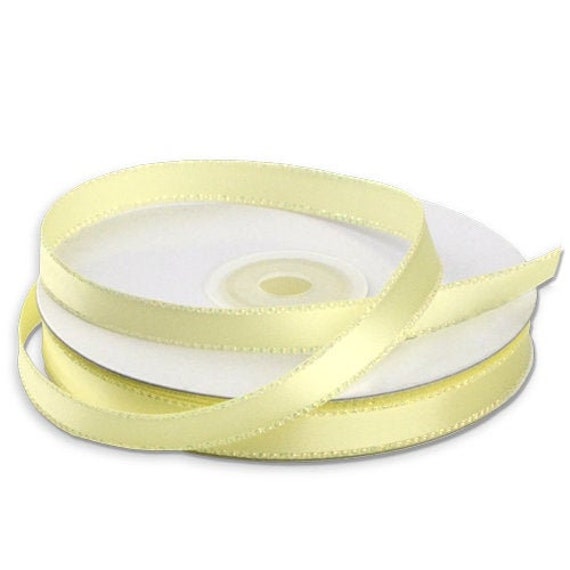 Yellow satin ribbon Clearance