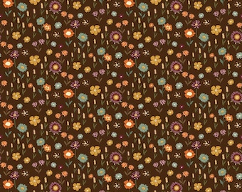 Autumn Floral Fabric, Riley Blake Designs Awe of Autumn collection