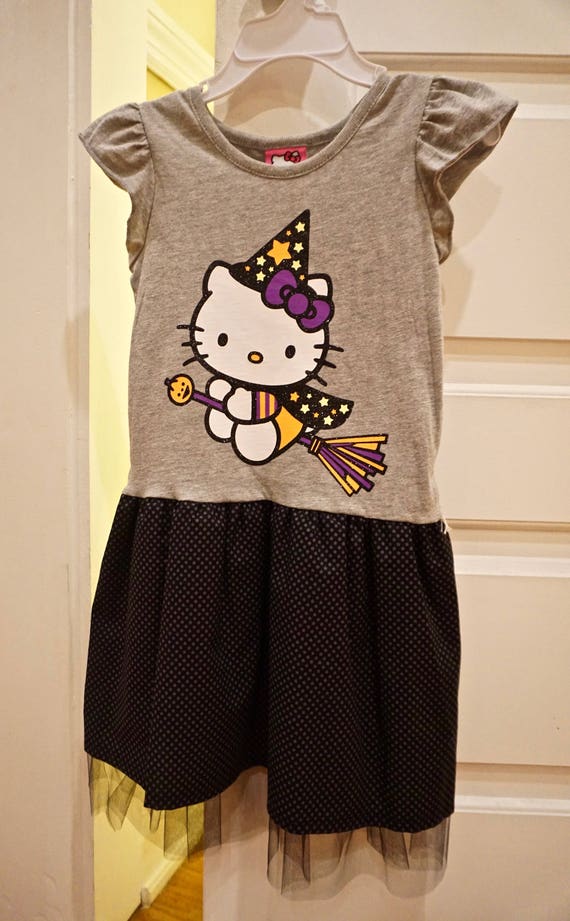 Little Girls Halloween Dress, Hello Kitty Halloween Dress Il_570xn